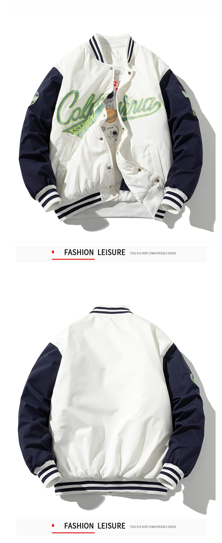 Veste d'université d'hiver pour hommes et femmes, veste de Baseball Hip Hop avec lettres brodées, Vintage, mode Streetwear, manteau à capuche, vêtements rétro