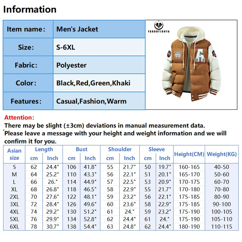 2025 nouveau hiver hommes en plein air coupe-vent chaud voyage veste hommes automne à capuche décontracté mode Sport marque veste ample mâle manteau haut