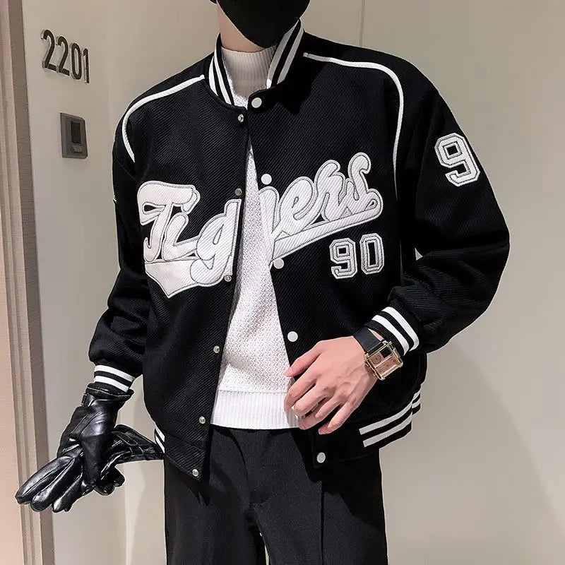 Veste d'uniforme de Baseball pour hommes, nouvelle marque tendance, veste lourde, vêtements décontractés à la mode pour printemps et automne
