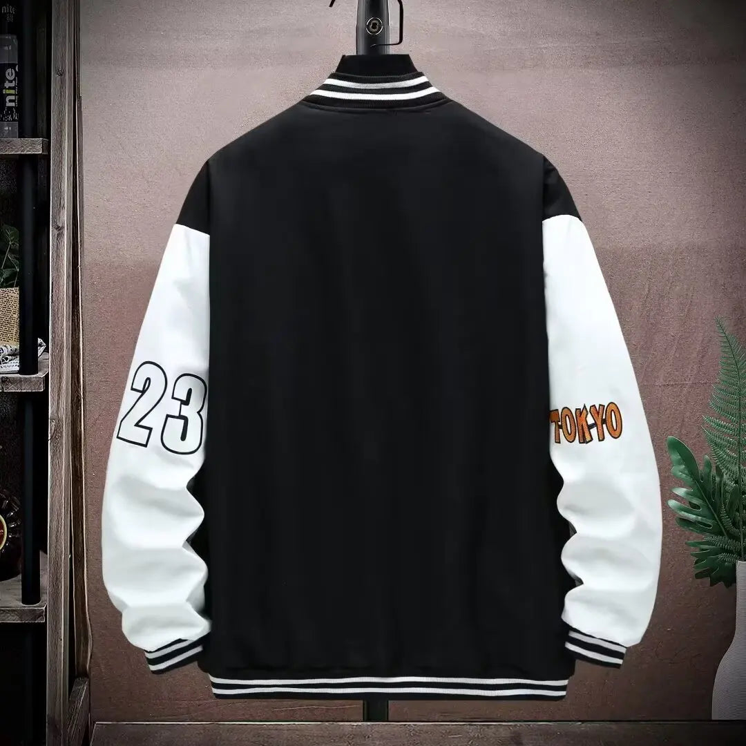 Vestes polaires Vintage à col de Baseball pour hommes, lettres brodées, loisirs, sport, manteau épais en peau d'agneau, veste de moto surdimensionnée