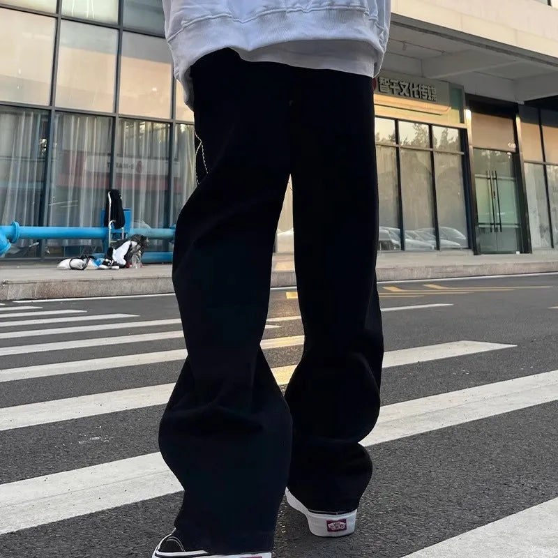 Pantalon de sport à jambes larges pour hommes et femmes, pantalon décontracté, ample, mince, droit, style Vibe, rue haute, tendance estivale, nouveau