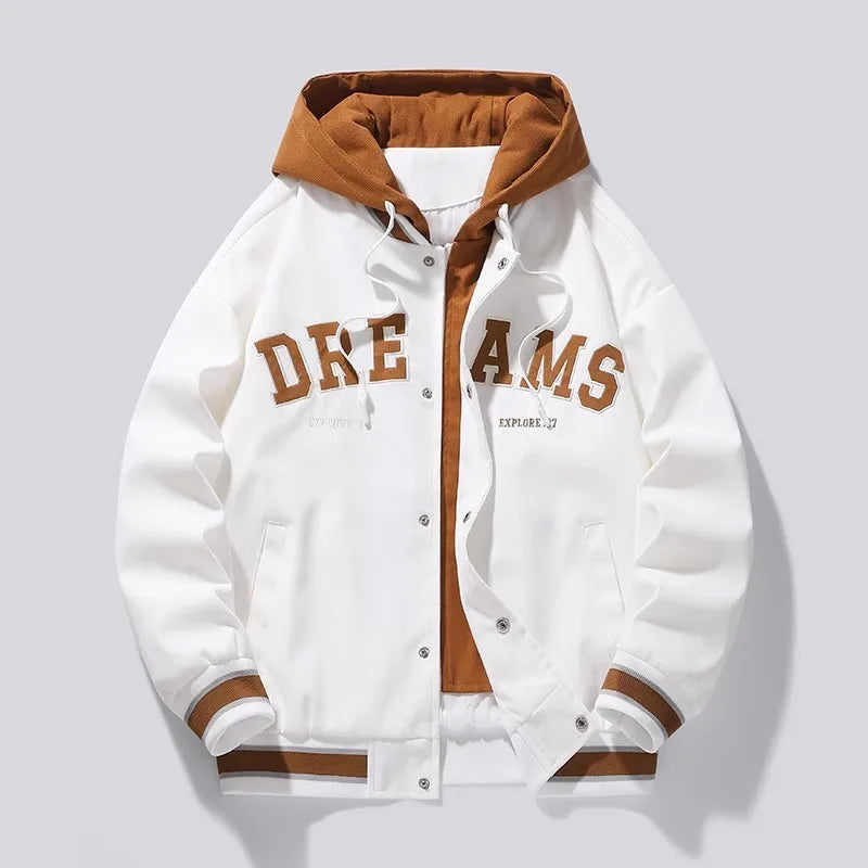 ChimBrand-Veste d'uniforme de baseball universitaire pour hommes et femmes, veste à capuche pour étudiants, grande taille, tout match, automne, haute qualité, nouveau