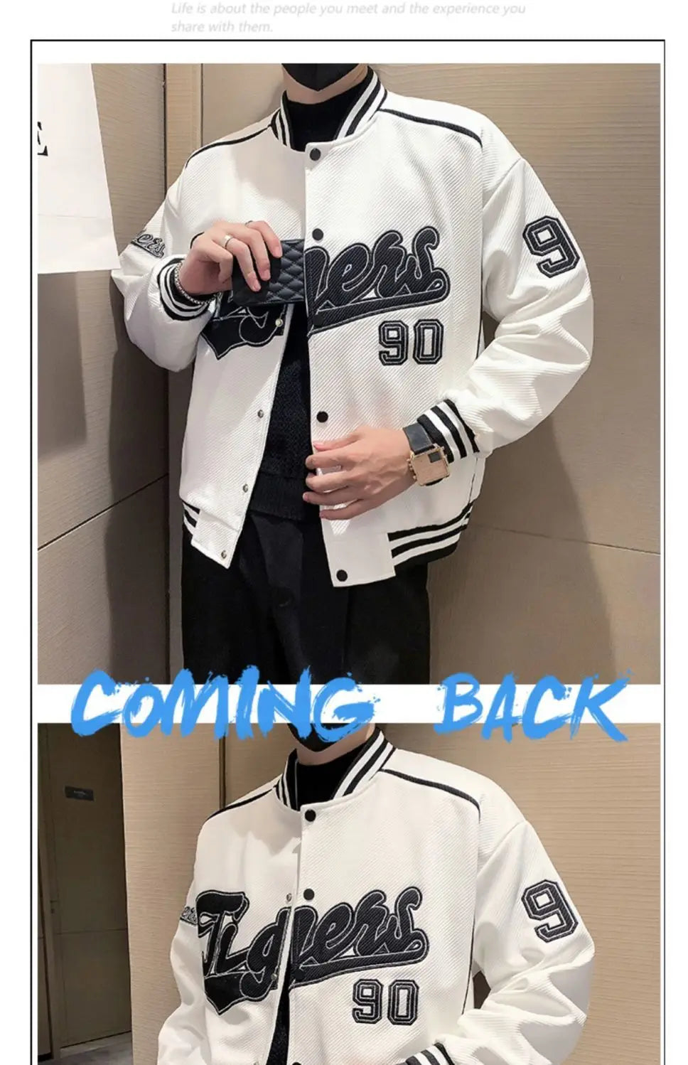 Veste d'uniforme de Baseball pour hommes, nouvelle marque tendance, veste lourde, vêtements décontractés à la mode pour printemps et automne