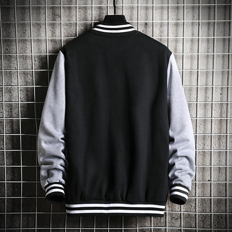 Supership-Blouson aviateur en coton de style preppy, manches côtelées brodées, vêtements de baseball, décontracté, marque, automne, hiver, nouveauté