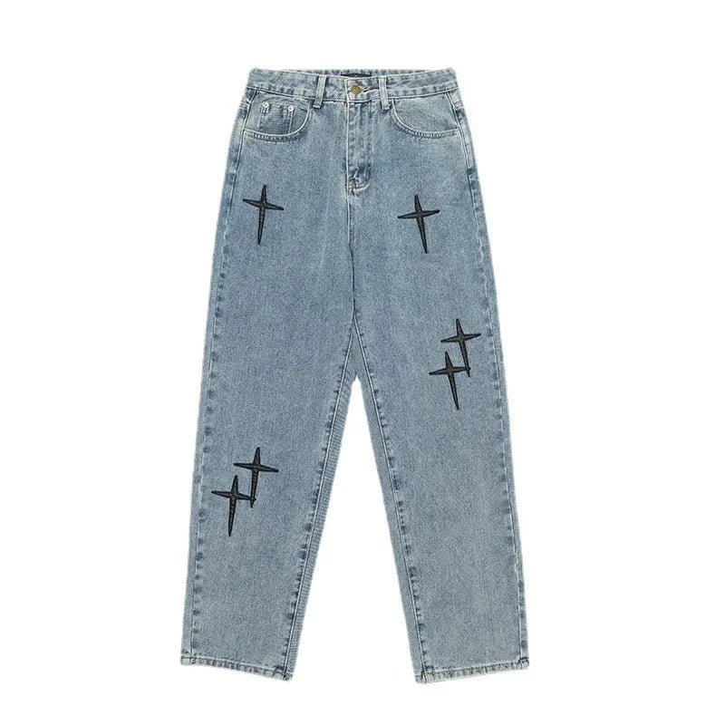 Prowow-Pantalon Ample à Jambes Larges pour Homme, Coupe Droite, Style Hongkongais, Décontracté, Tendance, Version Coréenne, Printemps et Automne