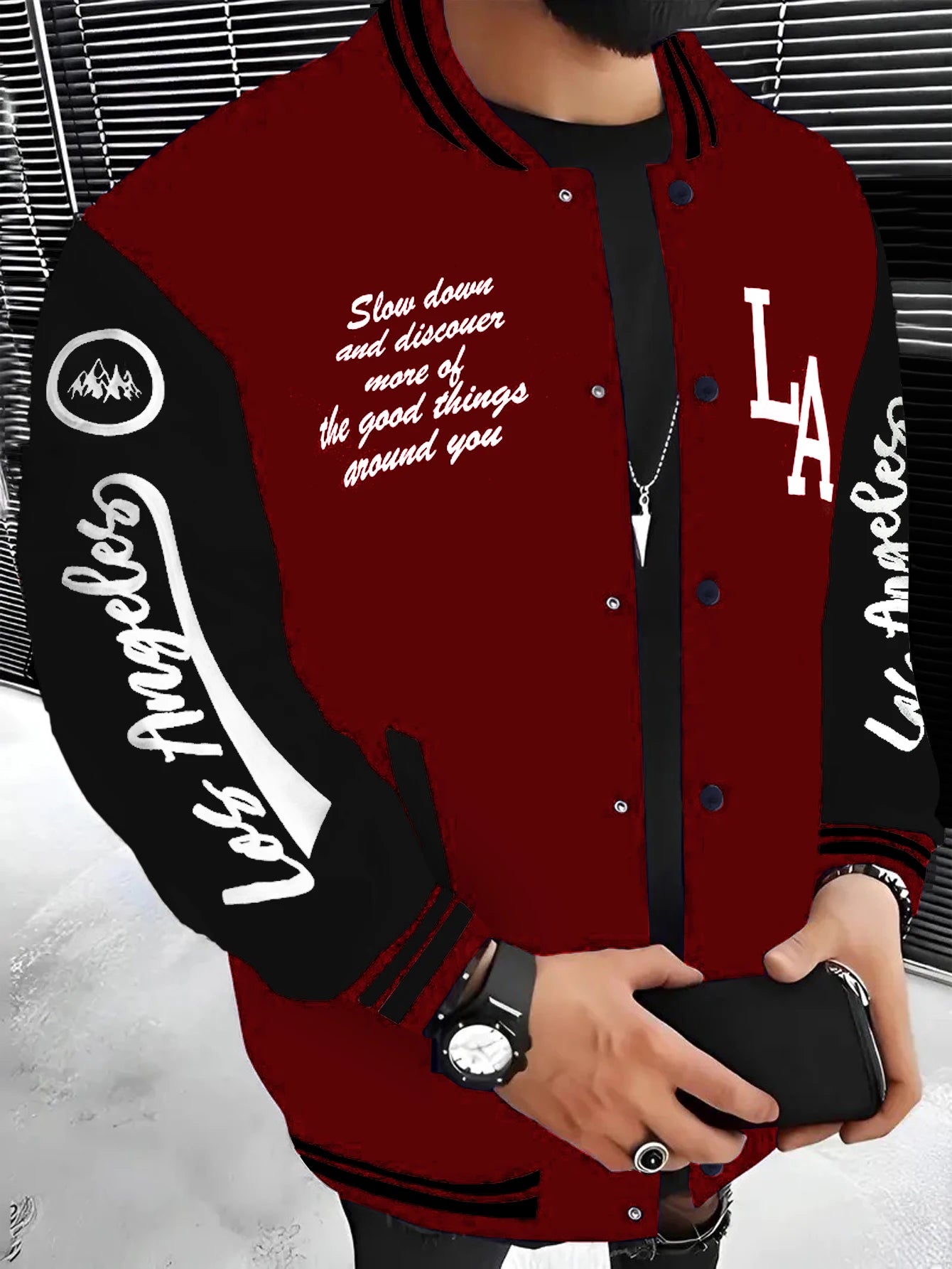 Veste Happator pour hommes avec lettre LA brodée, vestes universitaires vintage, uniforme de baseball coréen pour hommes, combinaison patchwork, printemps, nouveau, 2025