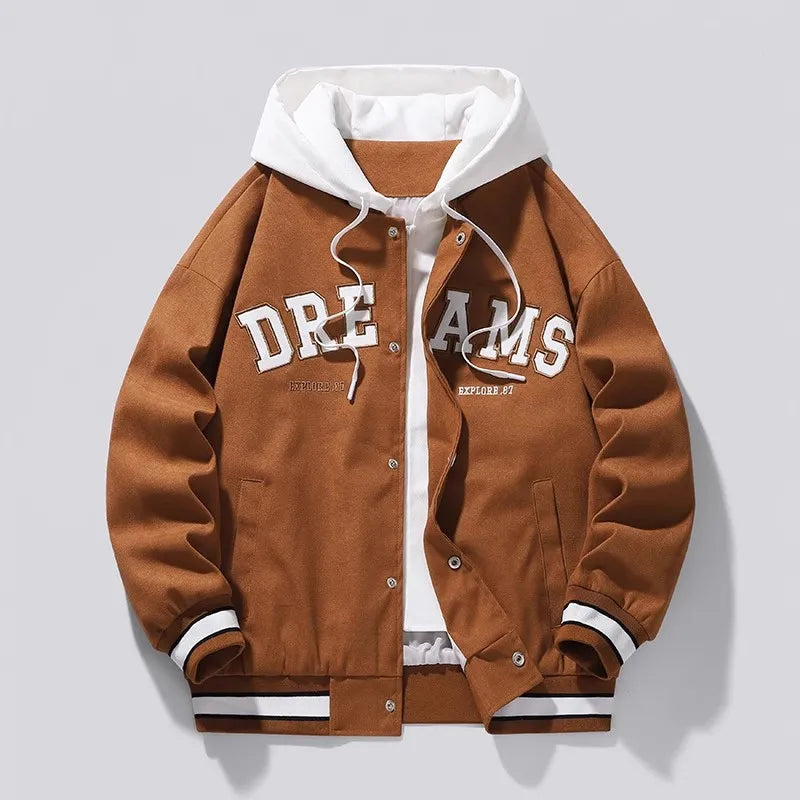 ChimBrand-Veste d'uniforme de baseball universitaire pour hommes et femmes, veste à capuche pour étudiants, grande taille, tout match, automne, haute qualité, nouveau