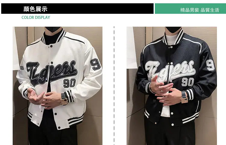 Veste d'uniforme de Baseball pour hommes, nouvelle marque tendance, veste lourde, vêtements décontractés à la mode pour printemps et automne