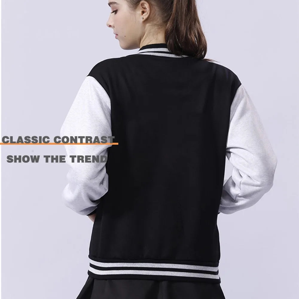 Espoir quelque chose de bon arrive imprime manteau de Baseball femmes bases vestes de sport polaire chaud doux hauts décontracté poche femme vêtements