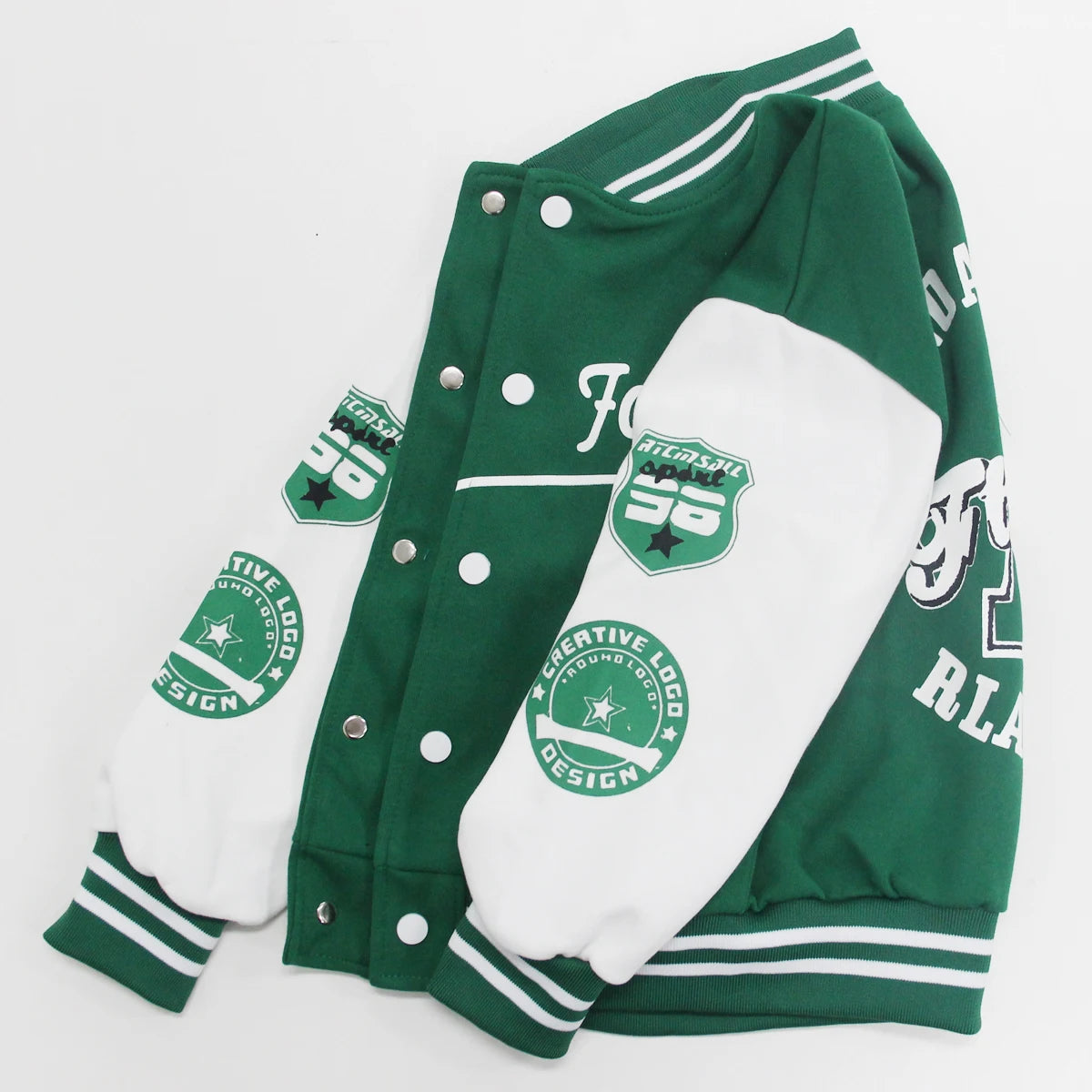 Vestes de Baseball pour Garçon et Fille, Manteau Décontracté avec Lettres Imprimées, à la Mode, pour Printemps et Automne, pour Enfant de 5 à 12 Ans, 2024