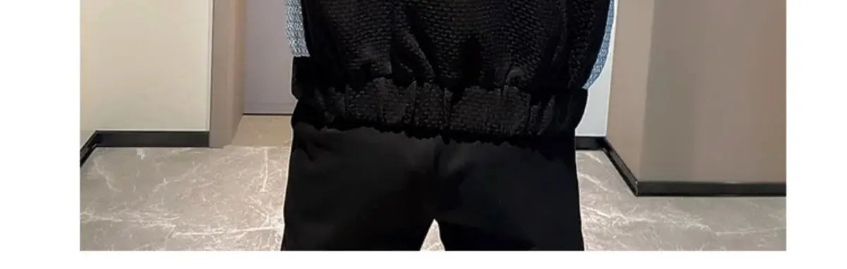 Mn-Vestes décontractées épissées pour hommes, col rabattu, combinaison coréenne à simple boutonnage, couleurs durables, nouveaux abonnés, automne, hiver
