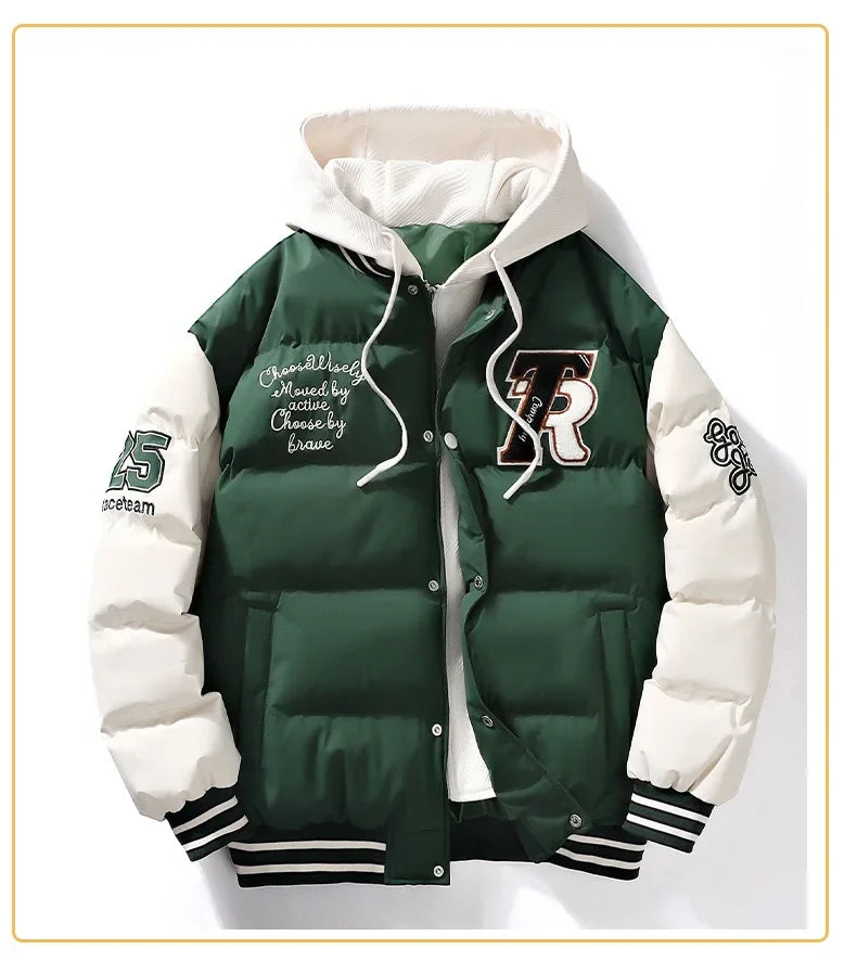 Veste rembourrée en coton pour hommes et femmes, vêtements de rue, manteau de haute qualité, grand, hiver, nouveau, 2023