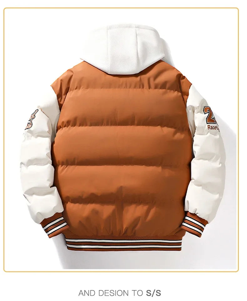 Veste rembourrée en coton pour hommes et femmes, vêtements de rue, manteau de haute qualité, grand, hiver, nouveau, 2023