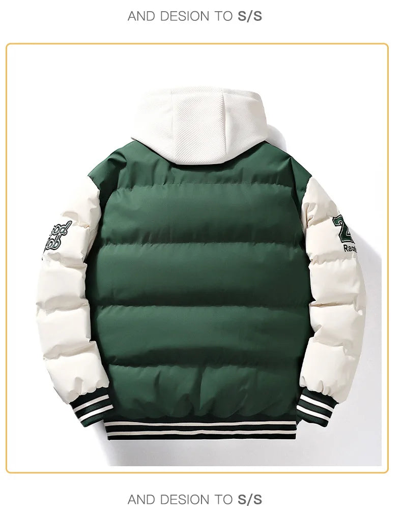 Veste rembourrée en coton pour hommes et femmes, vêtements de rue, manteau de haute qualité, grand, hiver, nouveau, 2023