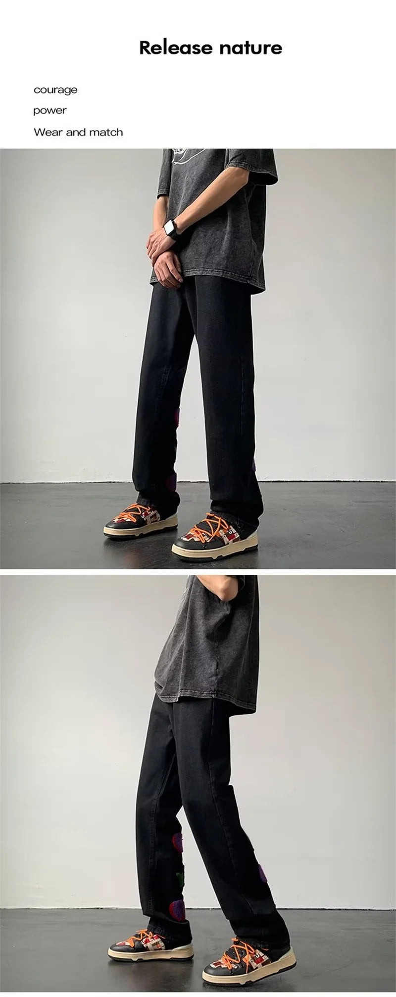 2025 nouveau Goth Graffiti brodé Jean hommes haute rue Harajuku mode Denim pantalon Hip Hop Y2K Vintage Jean pantalones