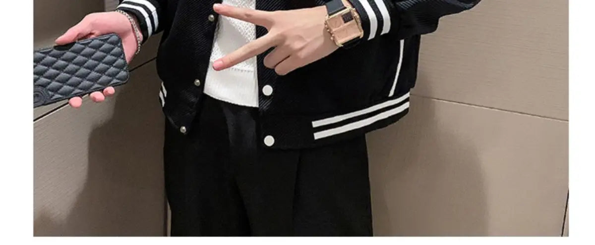 Veste d'uniforme de Baseball pour hommes, nouvelle marque tendance, veste lourde, vêtements décontractés à la mode pour printemps et automne