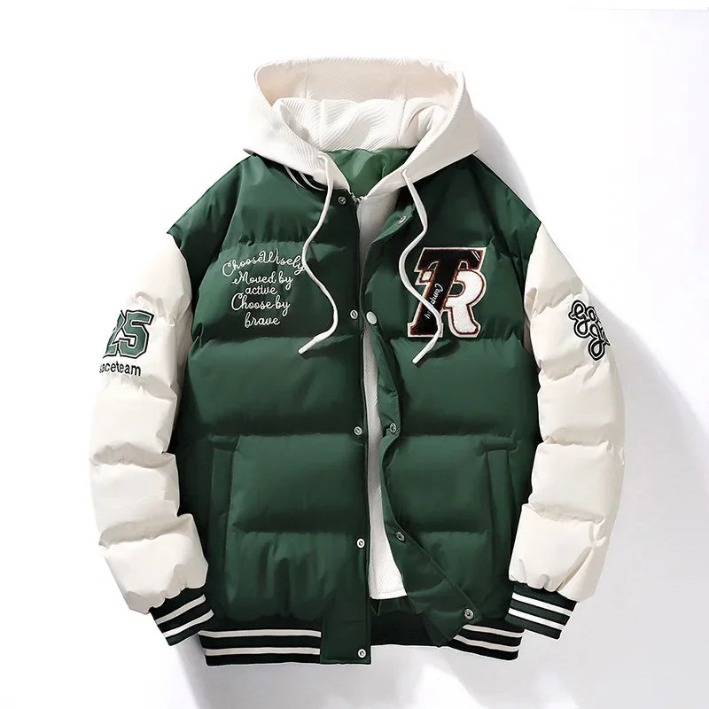 Veste rembourrée en coton pour hommes et femmes, vêtements de rue, manteau de haute qualité, grand, hiver, nouveau, 2023