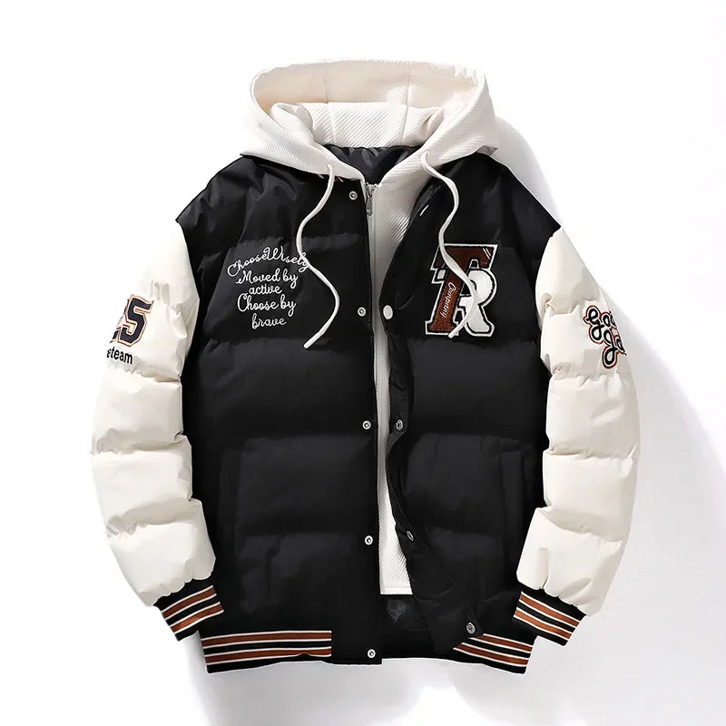 Veste rembourrée en coton pour hommes et femmes, vêtements de rue, manteau de haute qualité, grand, hiver, nouveau, 2023