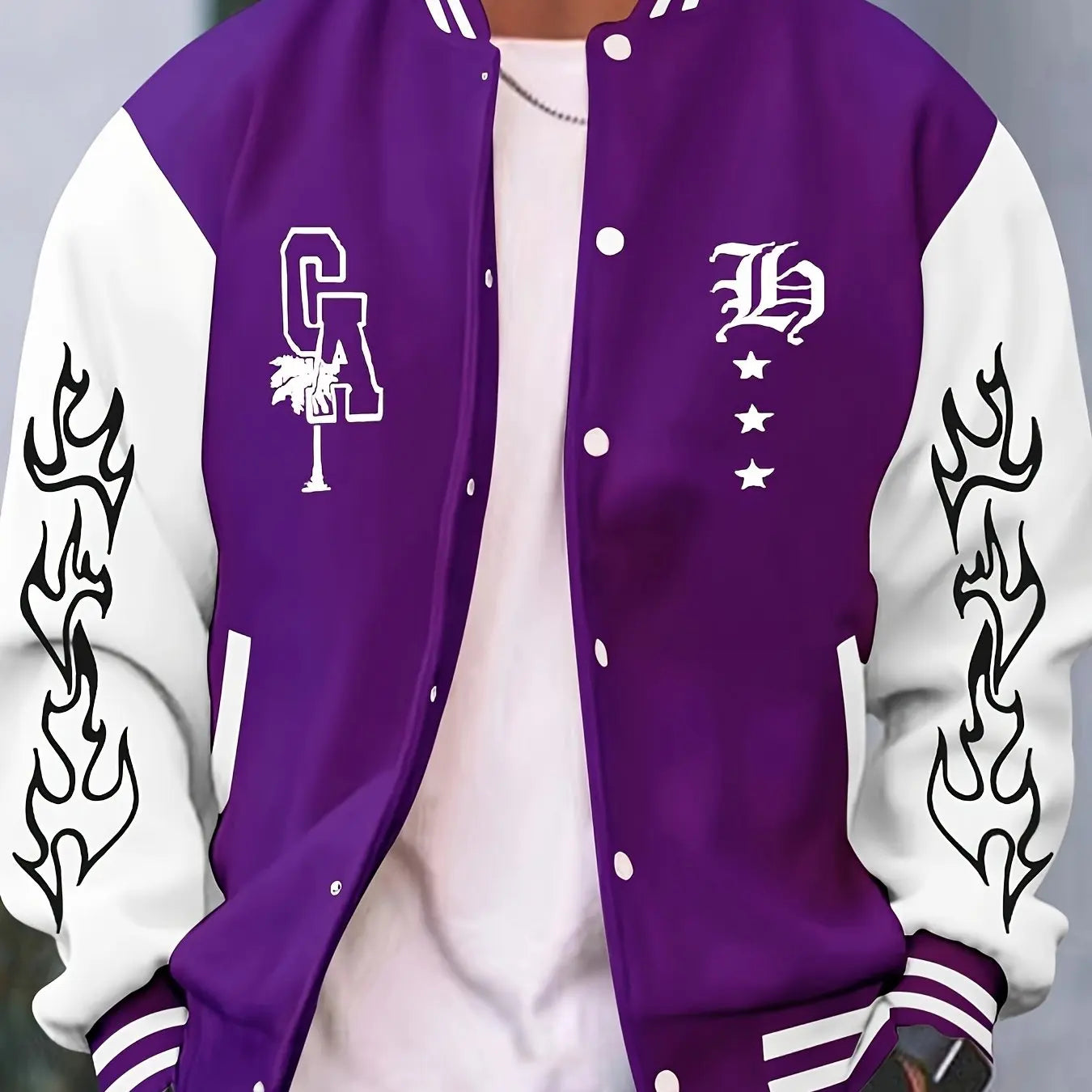 Veste décontractée pour hommes, uniforme de Baseball de Campus, léger, contraste, col de Baseball, poche, Style Hip Hop Rock