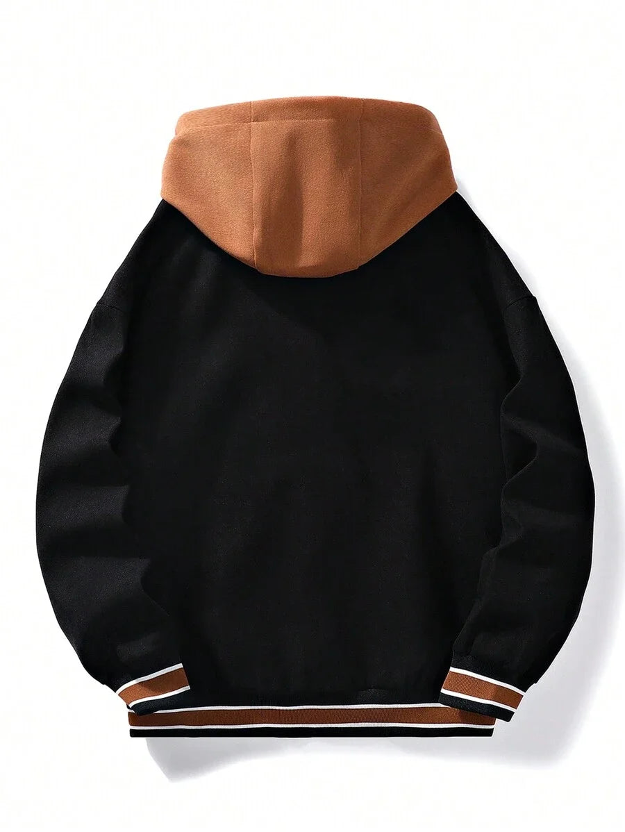Veste à capuche avec lettres d'étudiant pour hommes et femmes, nouvelle marque assortie avec tout, tendance, uniforme de Baseball universitaire de haute qualité, automne