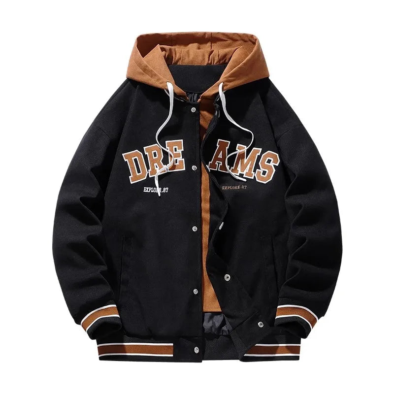 ChimBrand-Veste d'uniforme de baseball universitaire pour hommes et femmes, veste à capuche pour étudiants, grande taille, tout match, automne, haute qualité, nouveau