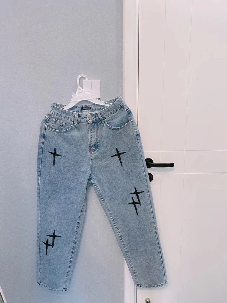 Prowow-Pantalon Ample à Jambes Larges pour Homme, Coupe Droite, Style Hongkongais, Décontracté, Tendance, Version Coréenne, Printemps et Automne