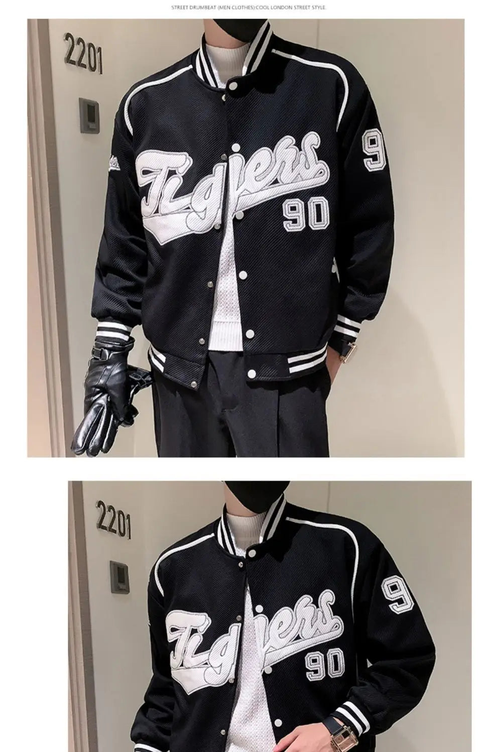Veste d'uniforme de Baseball pour hommes, nouvelle marque tendance, veste lourde, vêtements décontractés à la mode pour printemps et automne