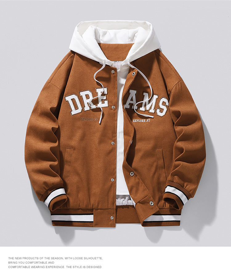 ChimBrand-Veste d'uniforme de baseball universitaire pour hommes et femmes, veste à capuche pour étudiants, grande taille, tout match, automne, haute qualité, nouveau