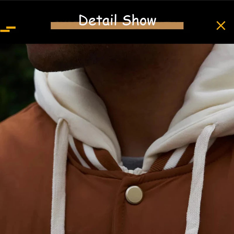 2025 nouveau hiver hommes en plein air coupe-vent chaud voyage veste hommes automne à capuche décontracté mode Sport marque veste ample mâle manteau haut