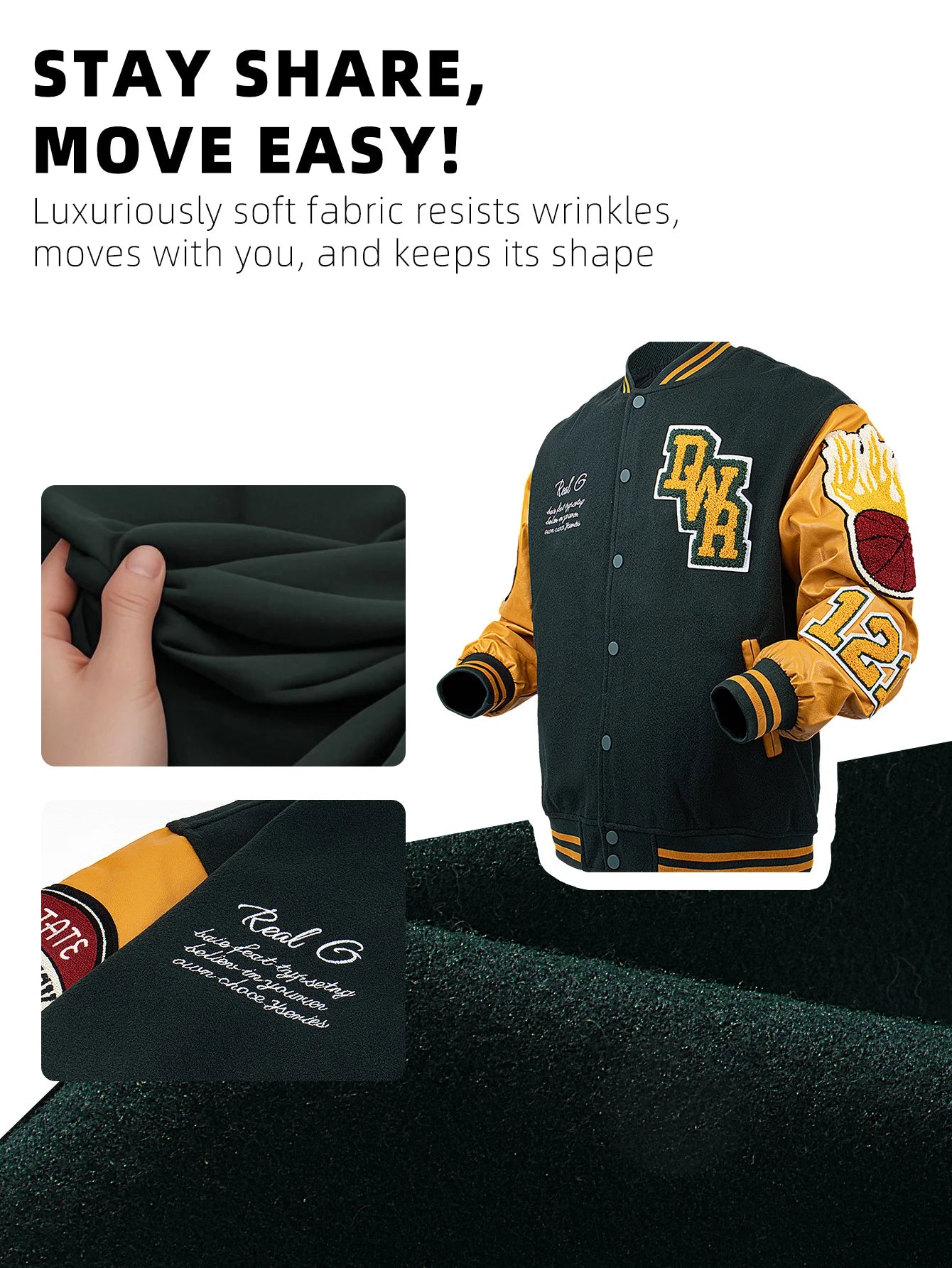 Veste décontractée pour hommes Bomber brodé veste universitaire coupe-vent BomberStyle flamant basket-ball couleur bloc vêtements d'extérieur