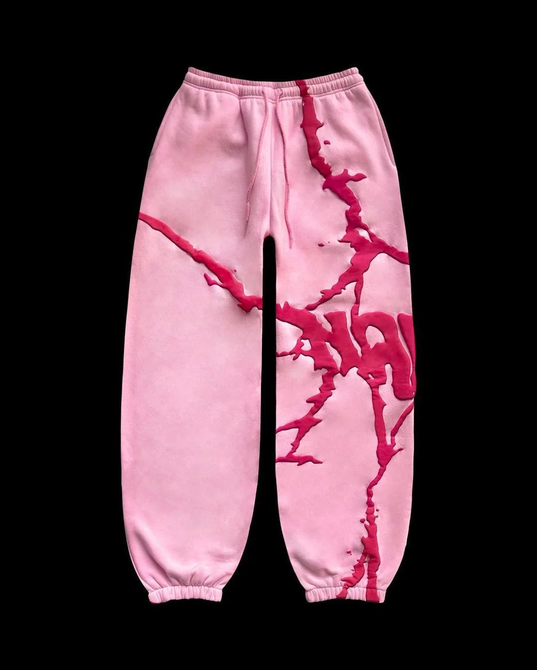 2025 transfrontalier européen et américain automne et hiver nouveau sweat à capuche imprimé mousse Vintage épaissi ensemble ample pour hommes en Stock