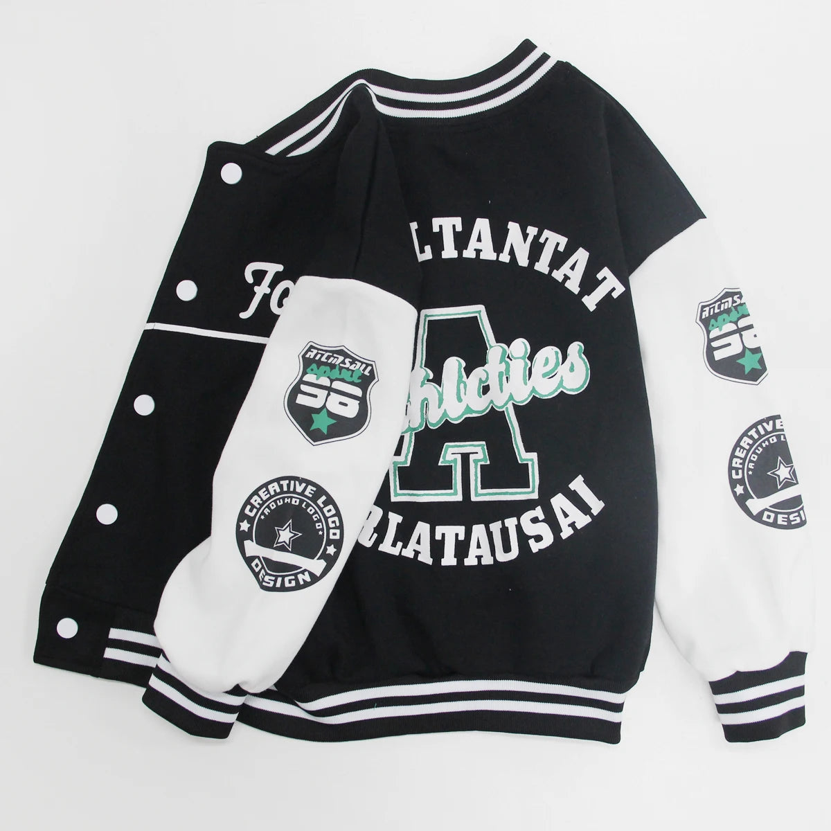 Vestes de Baseball pour Garçon et Fille, Manteau Décontracté avec Lettres Imprimées, à la Mode, pour Printemps et Automne, pour Enfant de 5 à 12 Ans, 2024