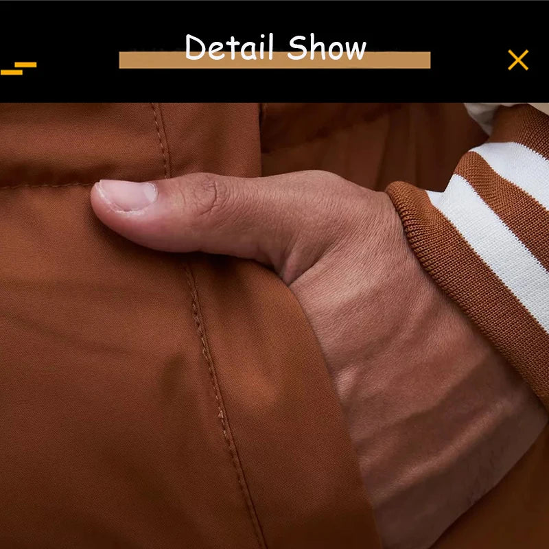 2025 nouveau hiver hommes en plein air coupe-vent chaud voyage veste hommes automne à capuche décontracté mode Sport marque veste ample mâle manteau haut