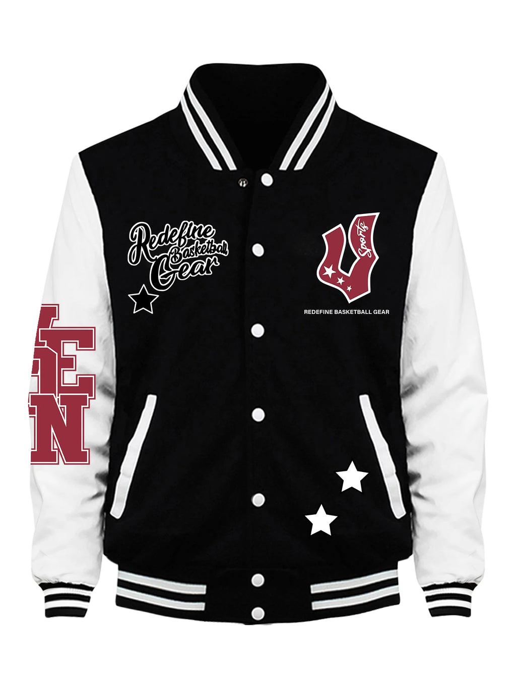 Redeline – maillot de Baseball imprimé pour homme, équipement de basket-ball, Hip Hop, polaire, Streetwear, automne, vestes décontractées pour hommes