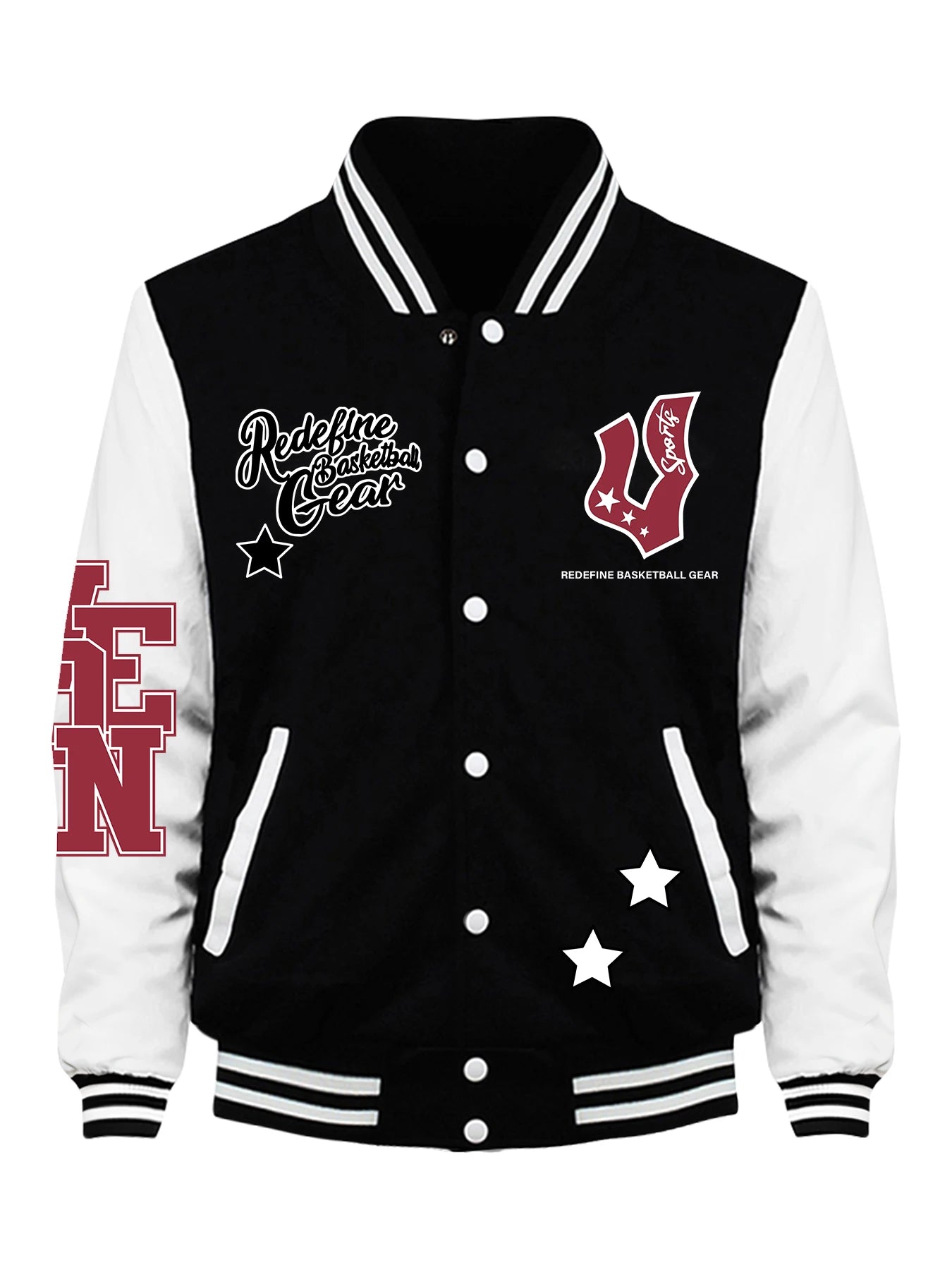 Redeline – maillot de Baseball imprimé pour homme, équipement de basket-ball, Hip Hop, polaire, Streetwear, automne, vestes décontractées pour hommes