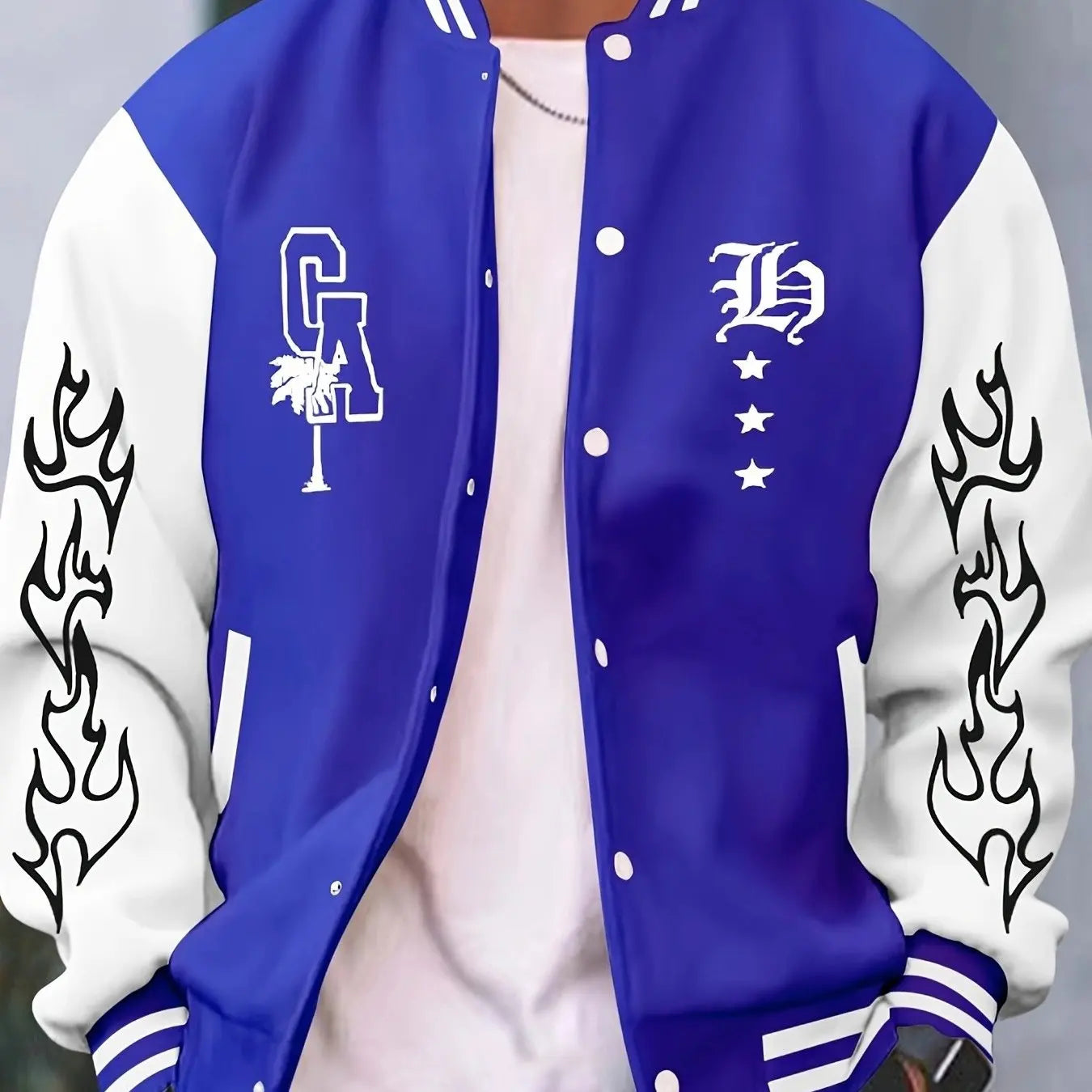 Veste décontractée pour hommes, uniforme de Baseball de Campus, léger, contraste, col de Baseball, poche, Style Hip Hop Rock