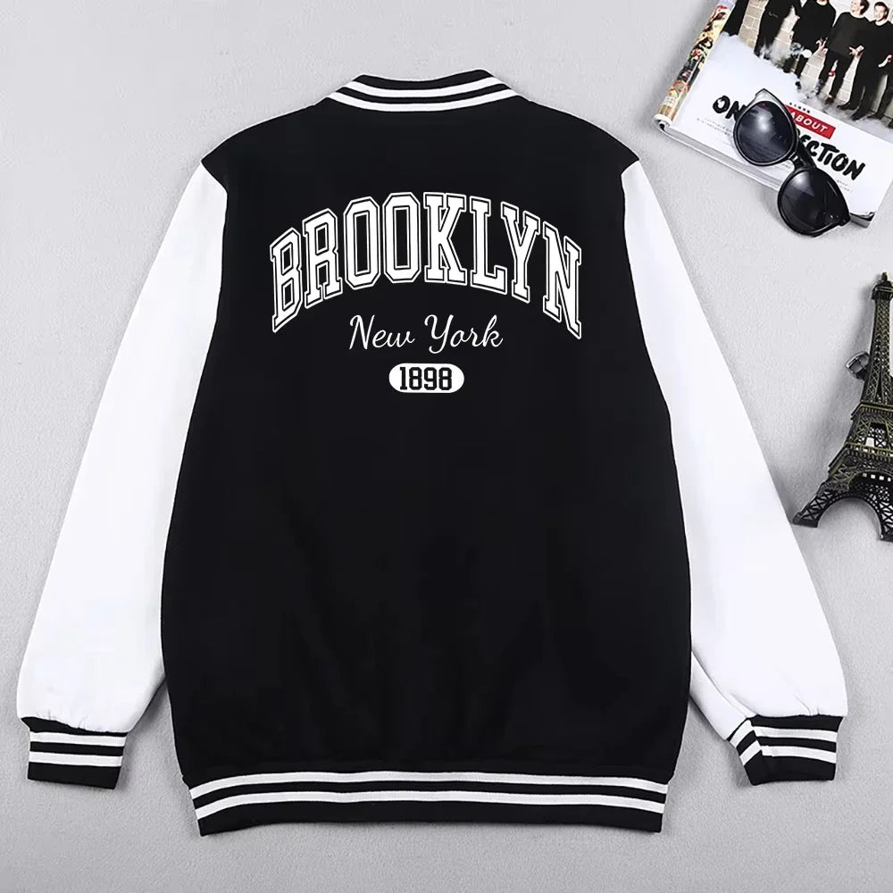 Brooklyn New York 1898 City lettre homme vestes Style Preppy uniformes de Baseball décontracté S-5Xl haute rue mouvement hauts