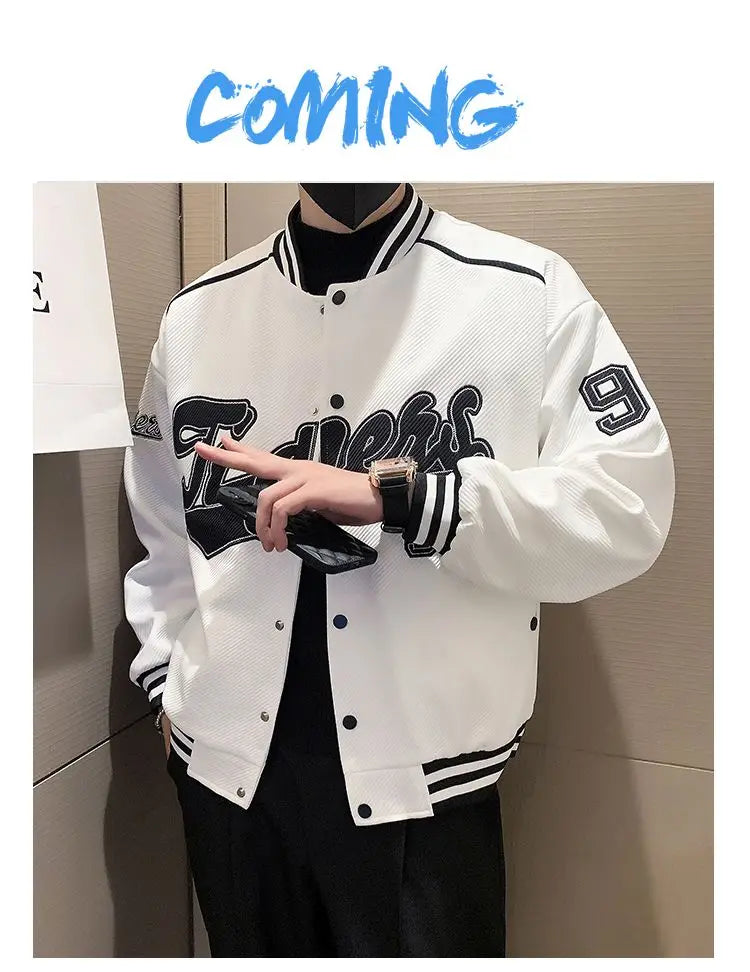 Veste d'uniforme de Baseball pour hommes, nouvelle marque tendance, veste lourde, vêtements décontractés à la mode pour printemps et automne