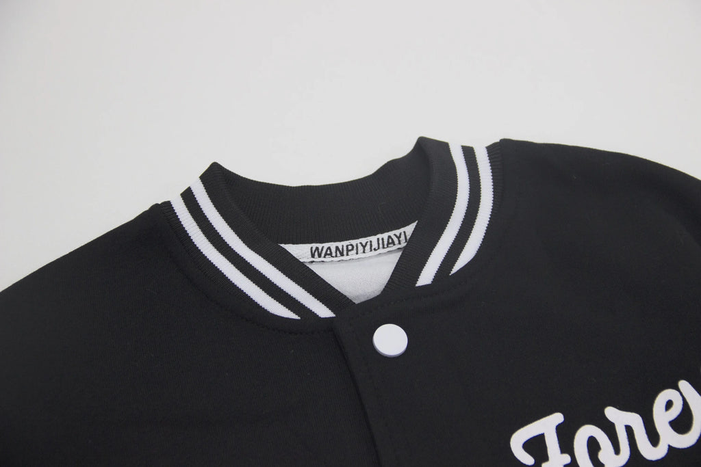 Vestes de Baseball pour Garçon et Fille, Manteau Décontracté avec Lettres Imprimées, à la Mode, pour Printemps et Automne, pour Enfant de 5 à 12 Ans, 2024