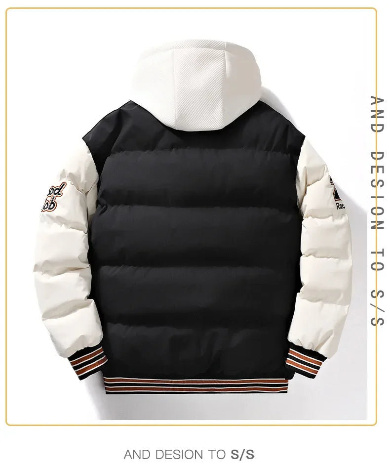 Veste rembourrée en coton pour hommes et femmes, vêtements de rue, manteau de haute qualité, grand, hiver, nouveau, 2023