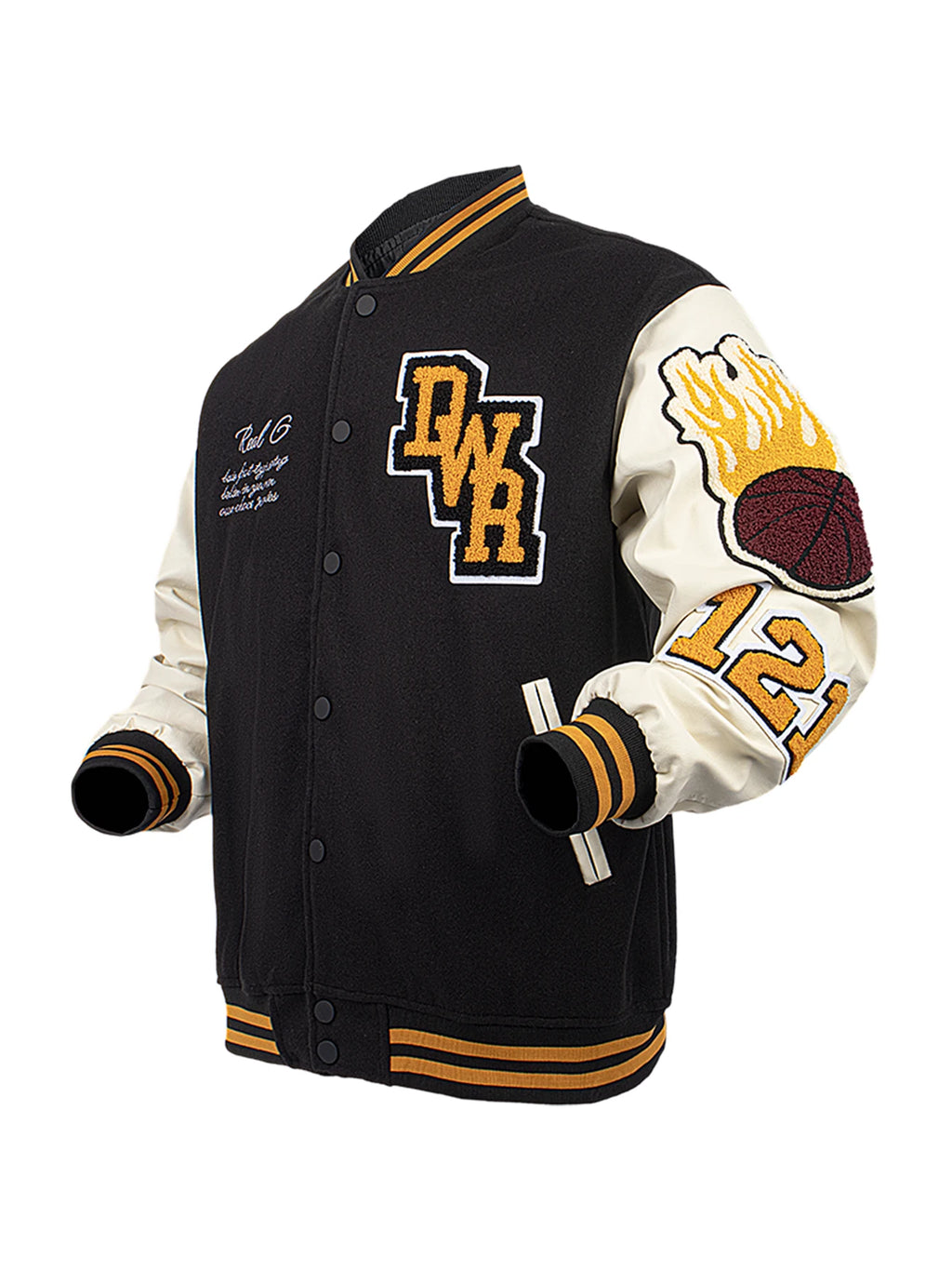 Veste décontractée pour hommes Bomber brodé veste universitaire coupe-vent BomberStyle flamant basket-ball couleur bloc vêtements d'extérieur