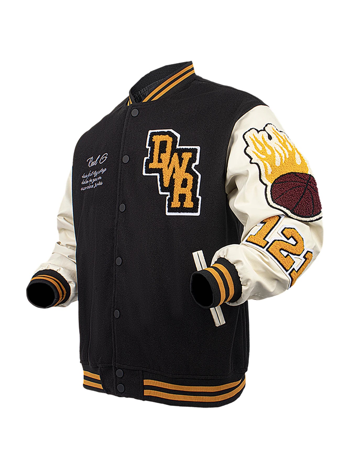 Veste décontractée pour hommes Bomber brodé veste universitaire coupe-vent BomberStyle flamant basket-ball couleur bloc vêtements d'extérieur