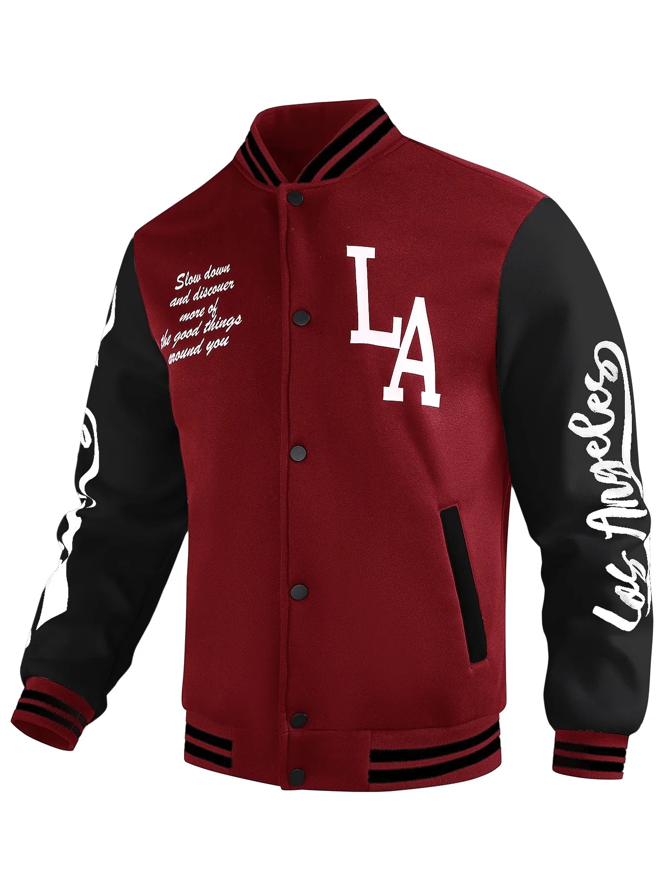 Veste Happator pour hommes avec lettre LA brodée, vestes universitaires vintage, uniforme de baseball coréen pour hommes, combinaison patchwork, printemps, nouveau, 2025