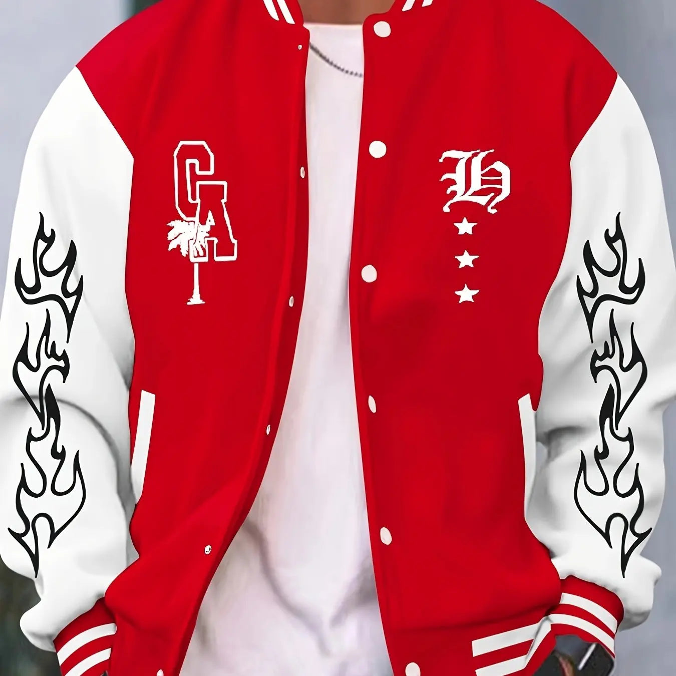 Veste décontractée pour hommes, uniforme de Baseball de Campus, léger, contraste, col de Baseball, poche, Style Hip Hop Rock