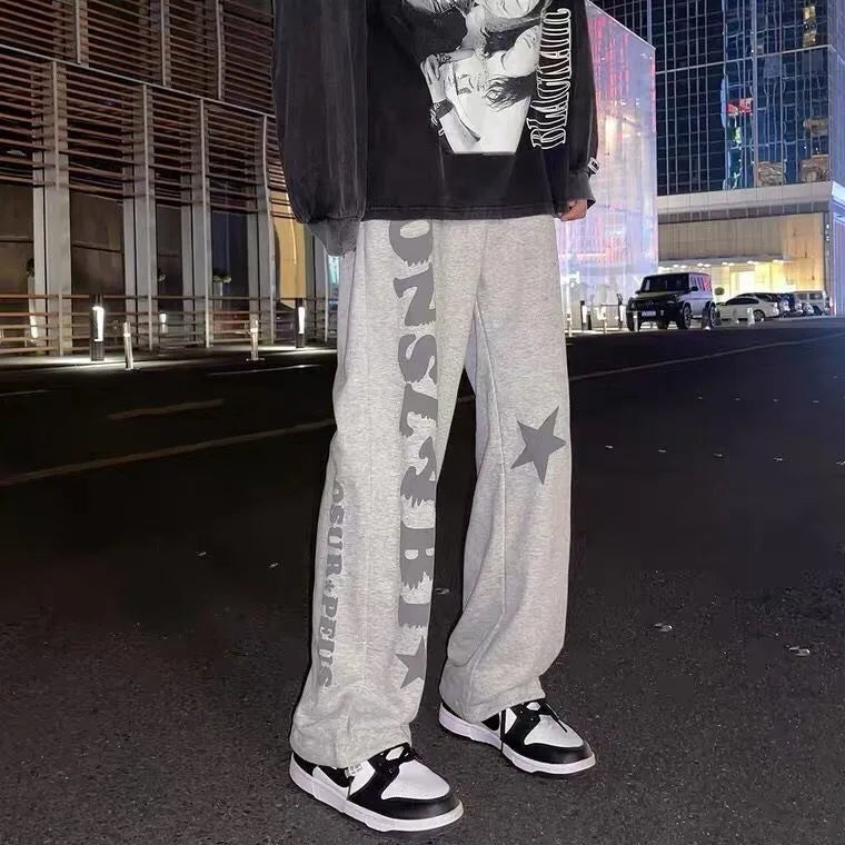 Nouveaux hommes pantalons de survêtement légers couleur unie Joggers impression hommes Baggy pantalon Streetwear pantalons longs hommes tendance polyvalent