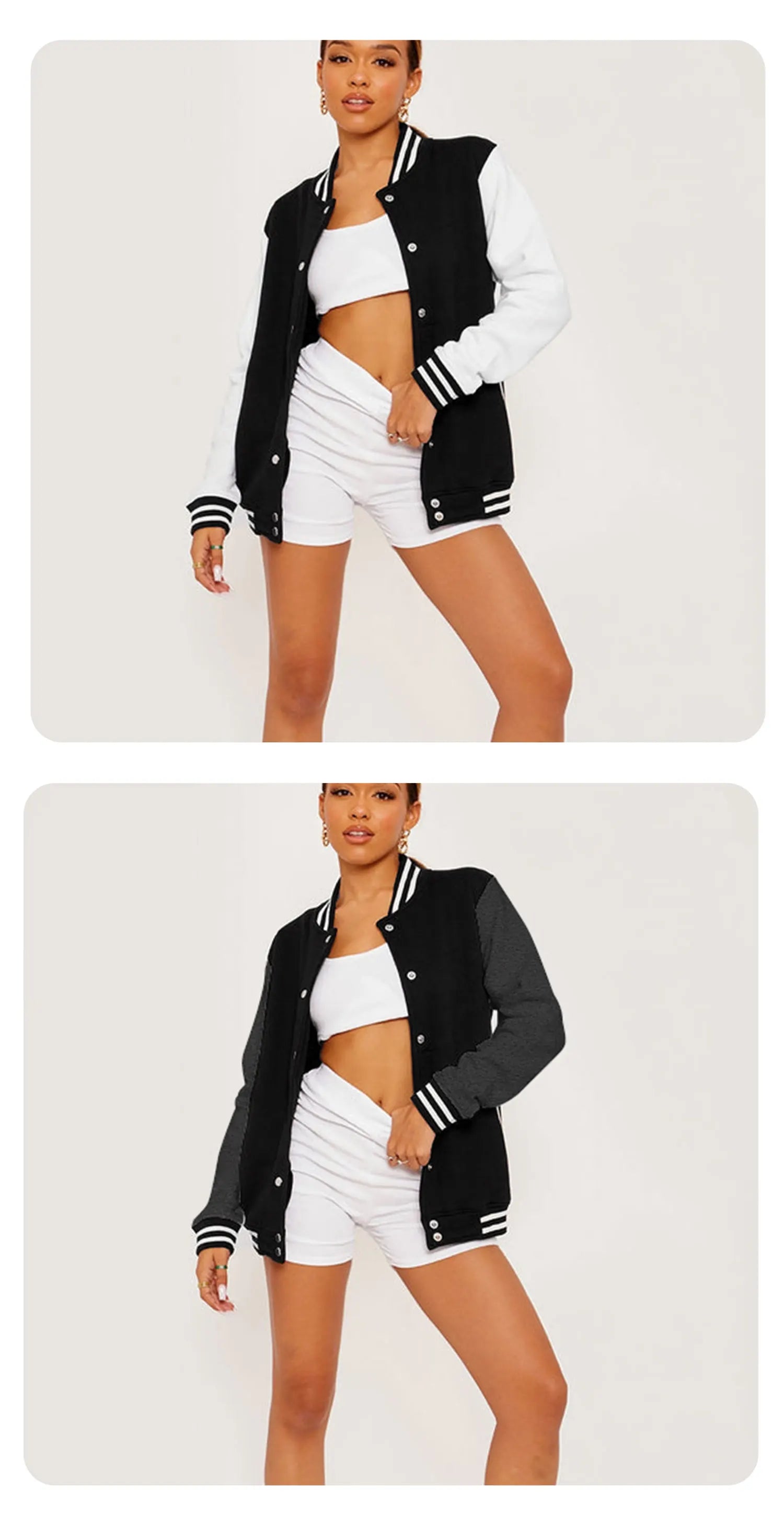 Espoir quelque chose de bon arrive imprime manteau de Baseball femmes bases vestes de sport polaire chaud doux hauts décontracté poche femme vêtements