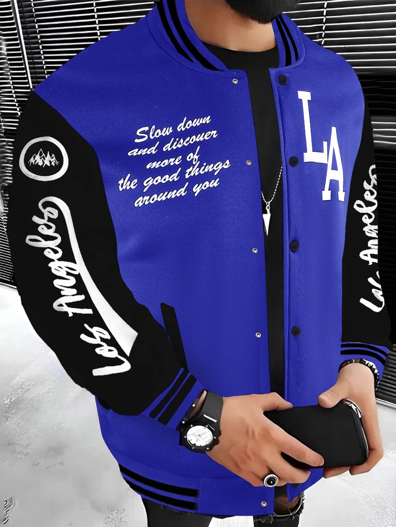Veste Happator pour hommes avec lettre LA brodée, vestes universitaires vintage, uniforme de baseball coréen pour hommes, combinaison patchwork, printemps, nouveau, 2025