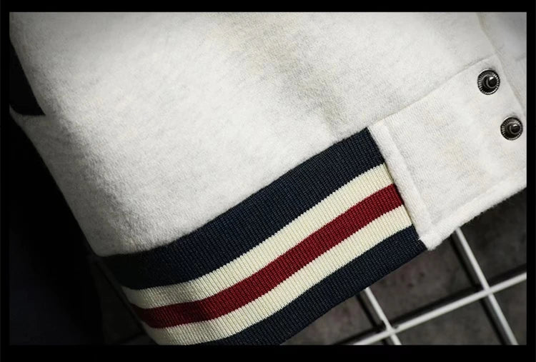 Supership-Blouson aviateur en coton épissé pour hommes, uniforme de baseball décontracté, manches côtelées régulières, vêtements de marque, sourire à la mode, nouveauté