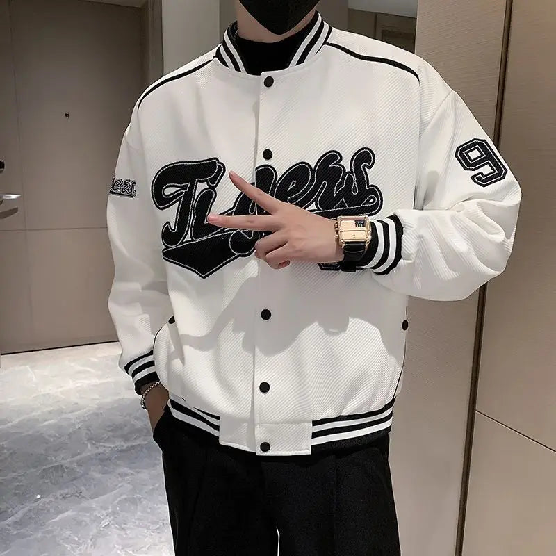 Veste d'uniforme de Baseball pour hommes, nouvelle marque tendance, veste lourde, vêtements décontractés à la mode pour printemps et automne