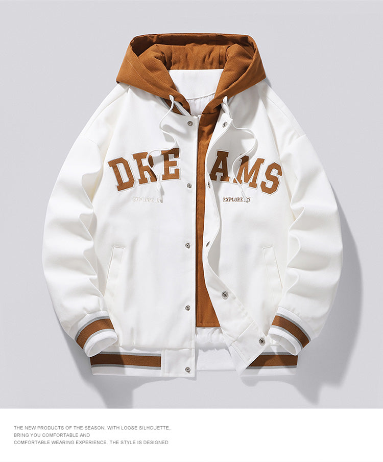 ChimBrand-Veste d'uniforme de baseball universitaire pour hommes et femmes, veste à capuche pour étudiants, grande taille, tout match, automne, haute qualité, nouveau